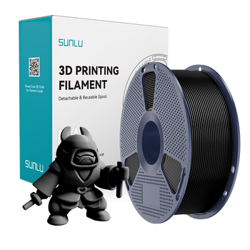 Filament SUNLU PLA Meta Black Czarny 1kg 1,75mm