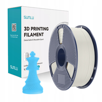 Filament SUNLU PLA Glow In The Dark White (To Blue) Biały 1kg 1,75mm