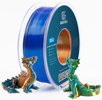 Filament Geeetech Tricolor Silk PLA Orange Blue Green Trójbarwny 1kg 1,75mm