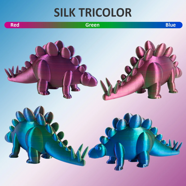 Filament Geeetech Tricolor Silk PLA Red Blue Green Trójbarwny 1kg 1,75mm