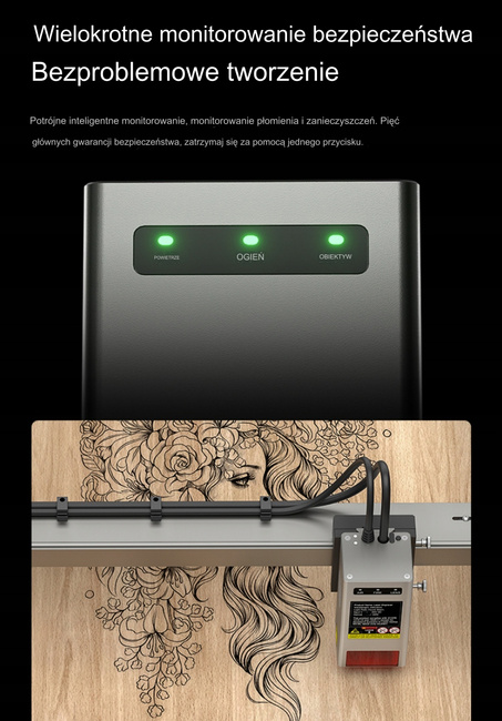 NOWOŚĆ 2024 POTĘŻNY LASER CREALITY FALCON 2 PRO 40W + LASER 1.6W 23% PL