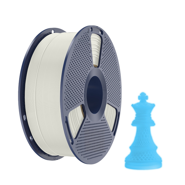 Filament SUNLU PLA Glow In The Dark White (To Blue) Biały 1kg 1,75mm