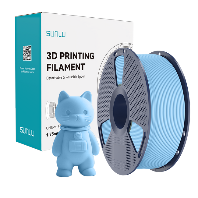 FILAMENT SUNLU PLA MATTE JASNY NIEBIESKI LIGHT BLUE 1KG