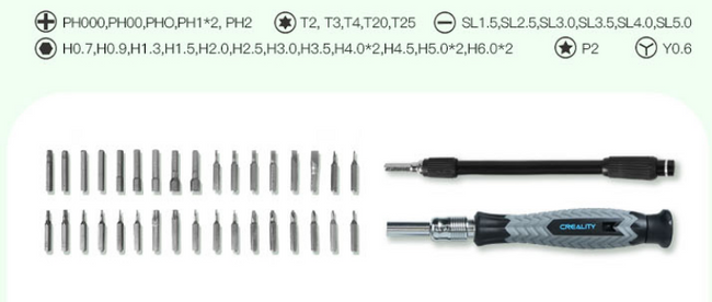 CREALITY ZESTAW PROFESJONALNYCH NARZĘDZI DO DRUKARKI 3D ETUI PROFESSIONAL