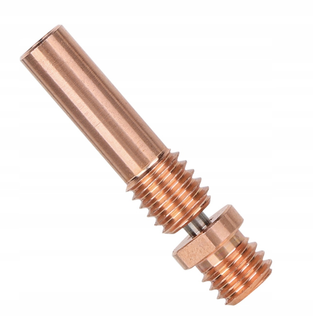 Gardziel do głowicy Creality Spider Hotend - miedziana, gwint M6