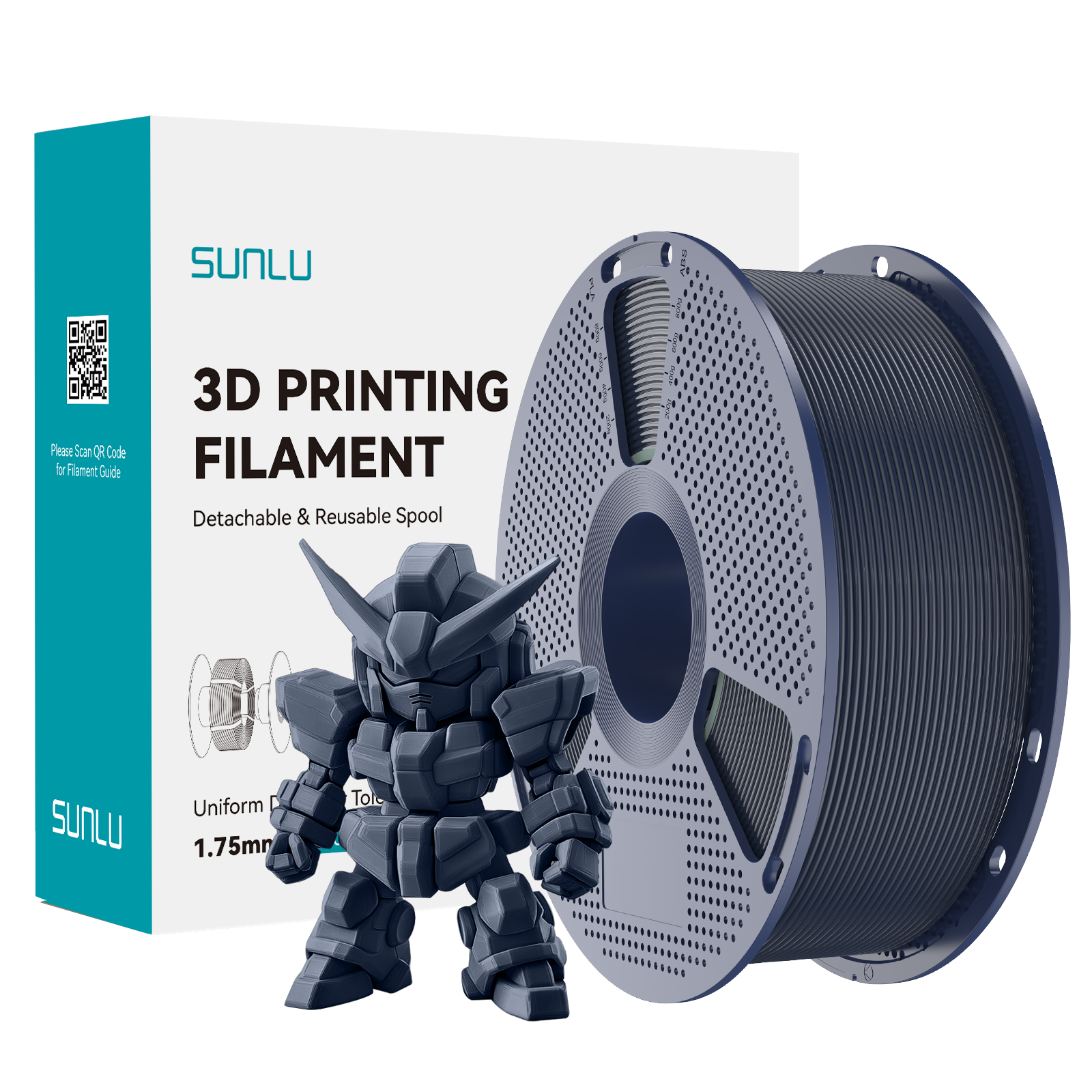 Filament SUNLU Pla+2.0 Midnight Ciemnogranatowy 1kg 1,75mm