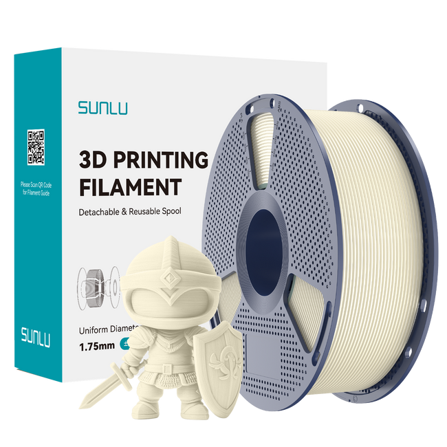 FILAMENT SUNLU PLA+ BIAŁY KOŚĆ SŁONIOWA BONE WHITE 1KG