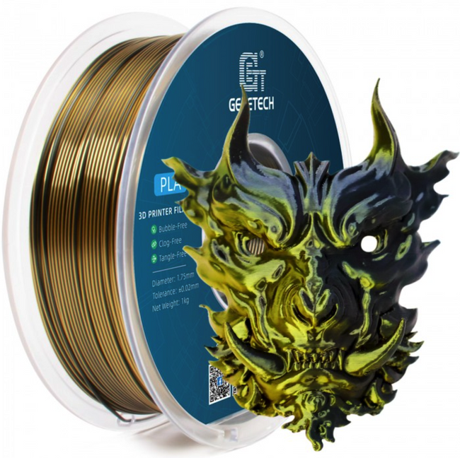 FILAMENT GEEETECH PLA DUAL GOLD BLACK ZŁOTO-CZARNY  1,75mm 1KG