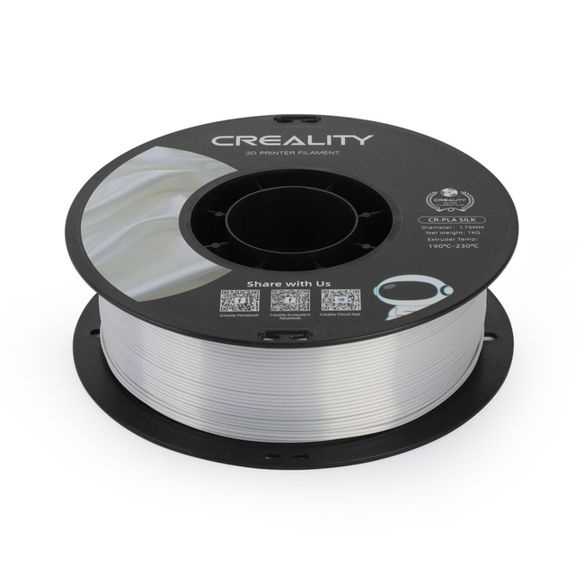 Filament Creality CR-PLA Silk Silver Srebrny 1kg 1,75mm