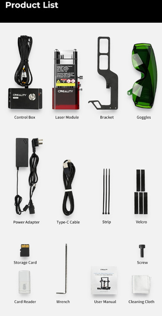 CREALITY LASER FALCON 10W ENDER 3 V2, V2 NEO INNE