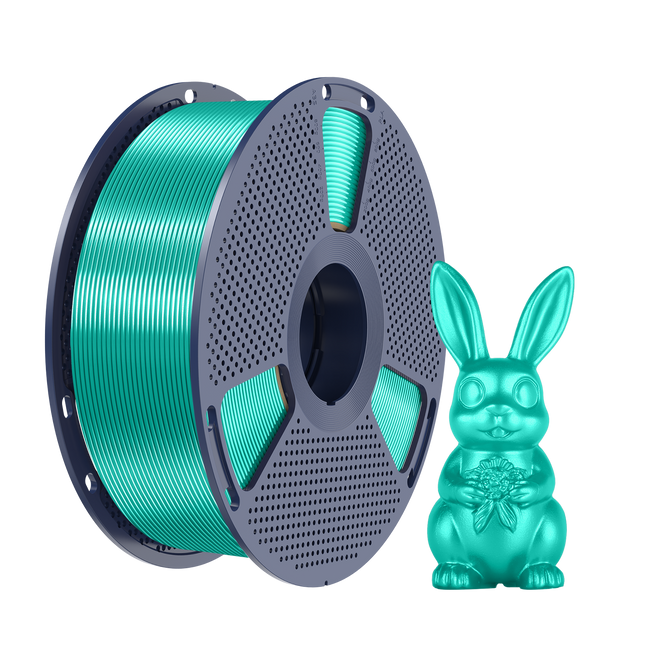 Filament SUNLU Silk PLA+ Green Zielony 1kg 1,75mm