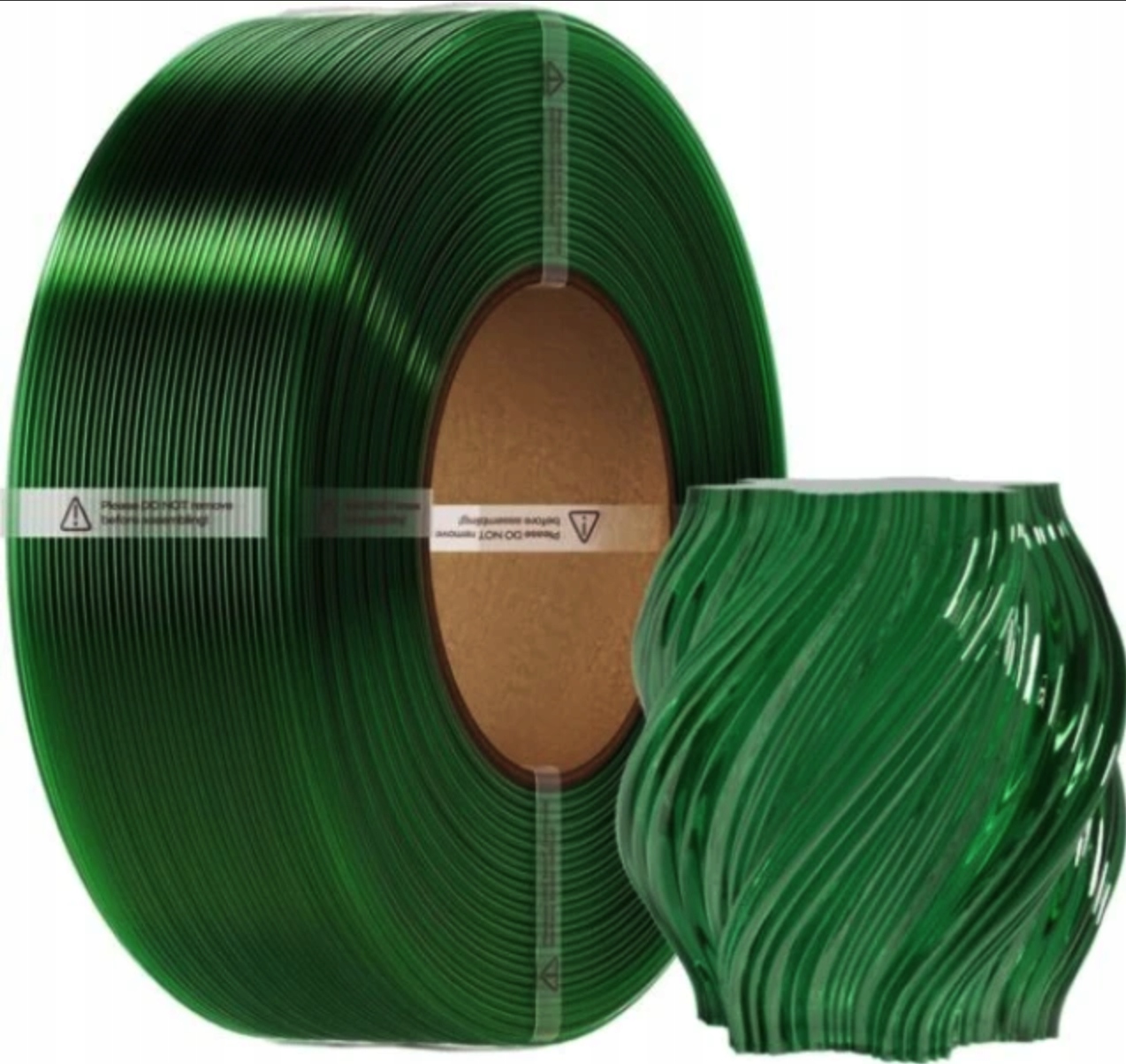Creality Filament CR-PETG Transparent Green Zielony Przezroczysty Refill 1kg