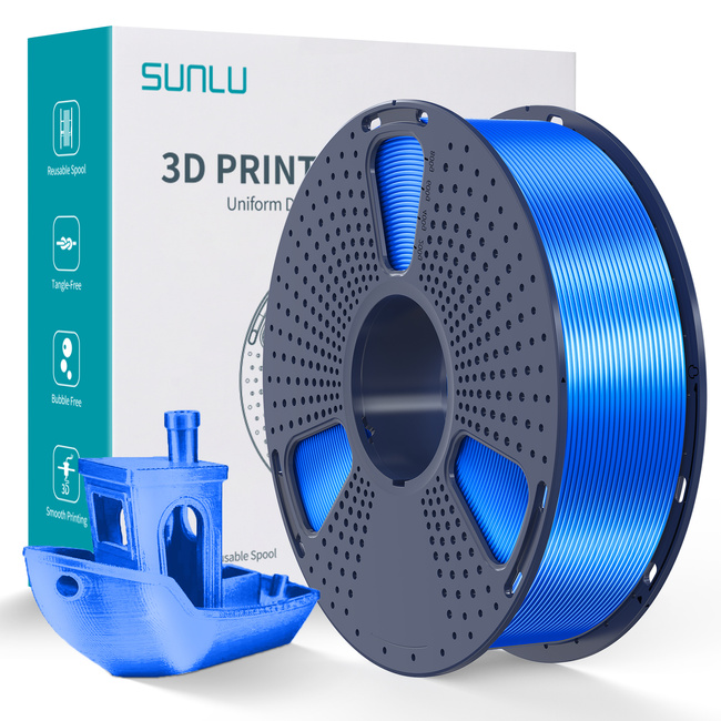 SUNLU PLA+ SILK BLUE NIEBIESKI 1kg