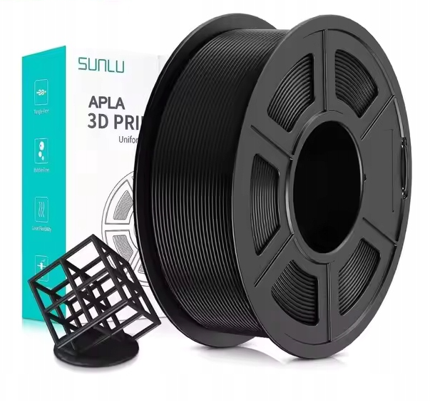 SUNLU APLA ANTISTRING PLA BLACK CZARNY 1,75mm 1kg