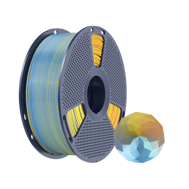 Filament SUNLU Silk PLA+ Four-color Blue Purple Orange Yellow 1kg 1,75mm