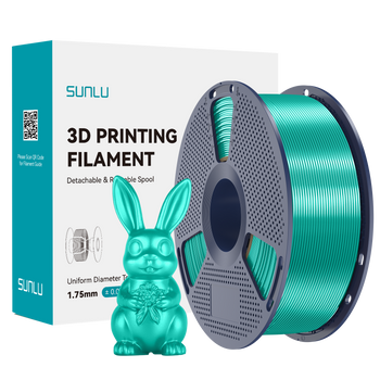 Filament SUNLU Silk PLA+ Green Zielony 1kg 1,75mm