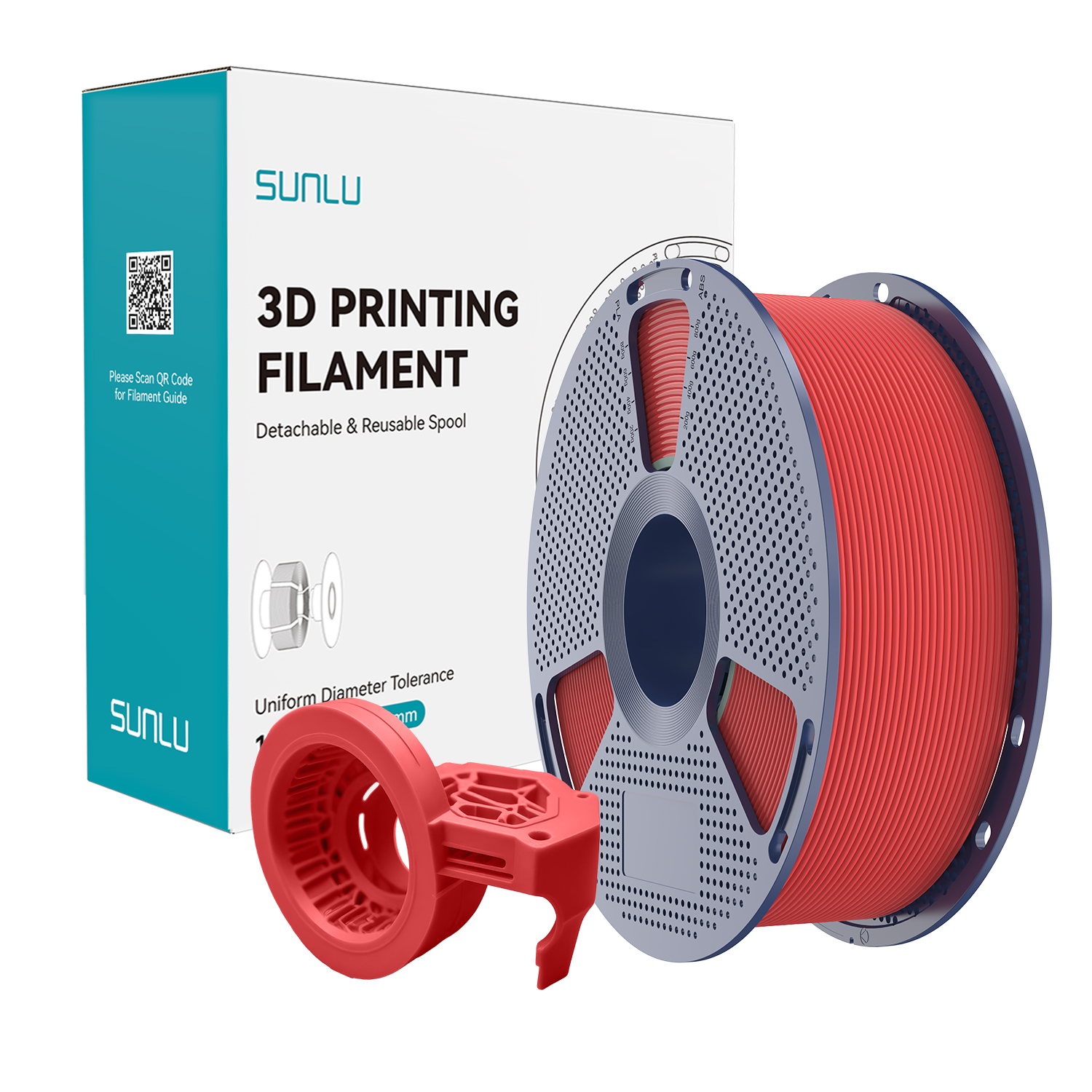 Filament SUNLU High Speed Matte PETG Red Czerwony 1kg 1,75mm