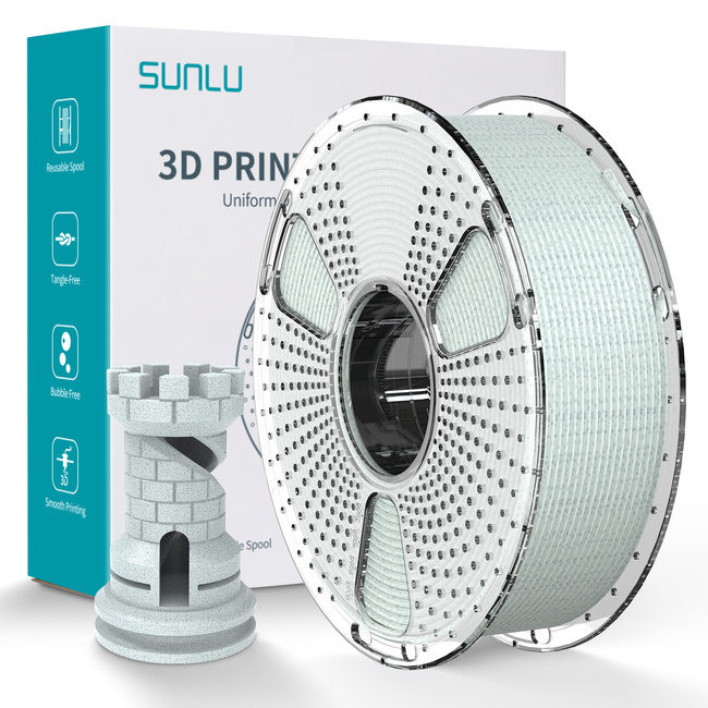 SUNLU HIGH SPEED PLA MARBLE FOREST GREEN LEŚNY ZIELONY 1kg