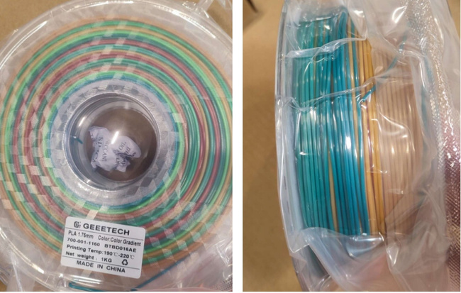 FILAMENT GEEETECH CANDY RAINBOW TĘCZOWY