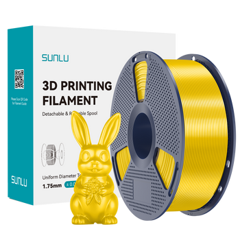 Filament SUNLU Silk PLA+ Yellow Żółty 1kg 1,75mm