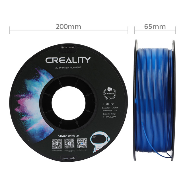Filament Creality CR-TPU Blue Niebieski 1kg 1,75mm