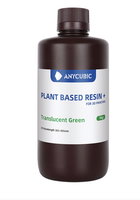 Żywica Anycubic Plant Based+ Translucent Green 1l Zielony