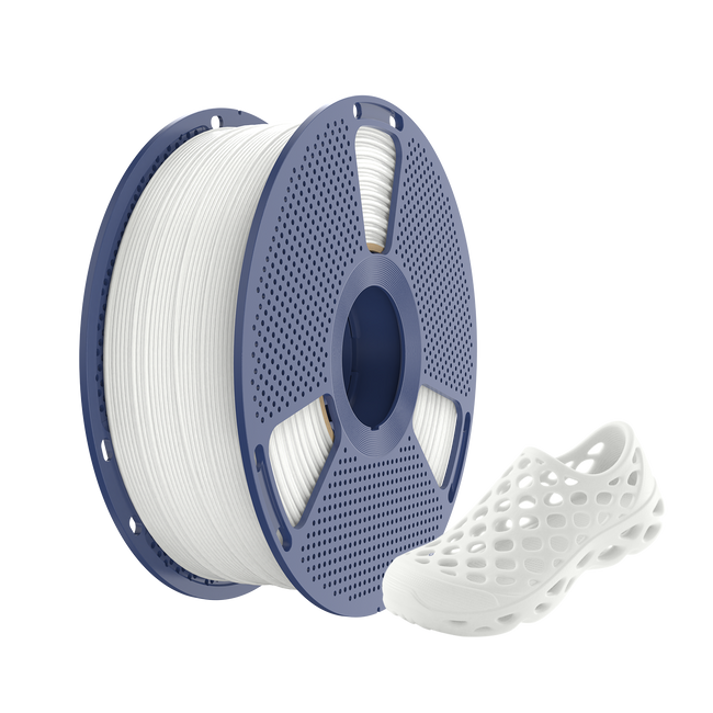 Filament SUNLU TPU 95A White Biały 1kg 1,75mm