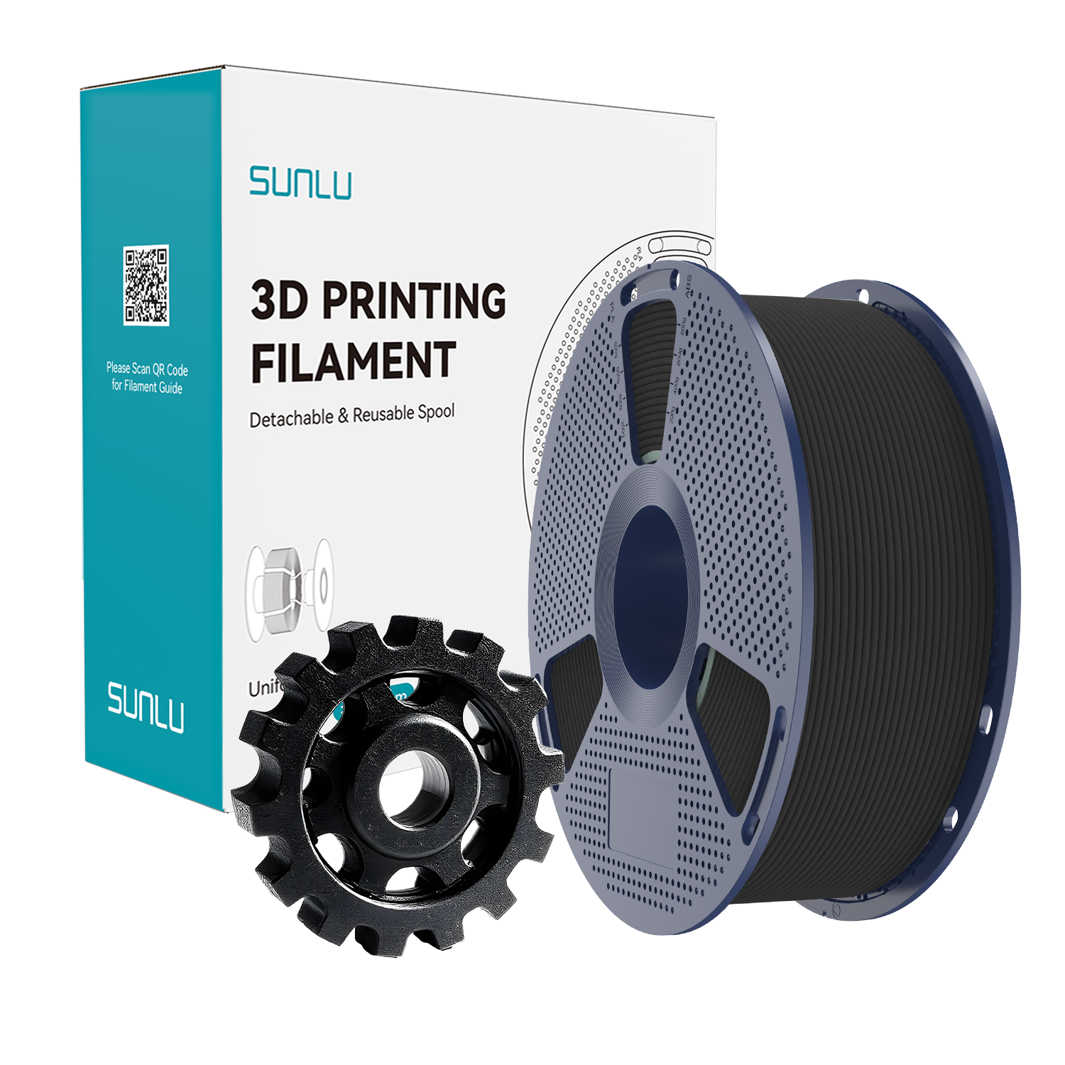Filament SUNLU PETG-CF (Carbon Fiber) Black Czarny 1kg 1,75mm