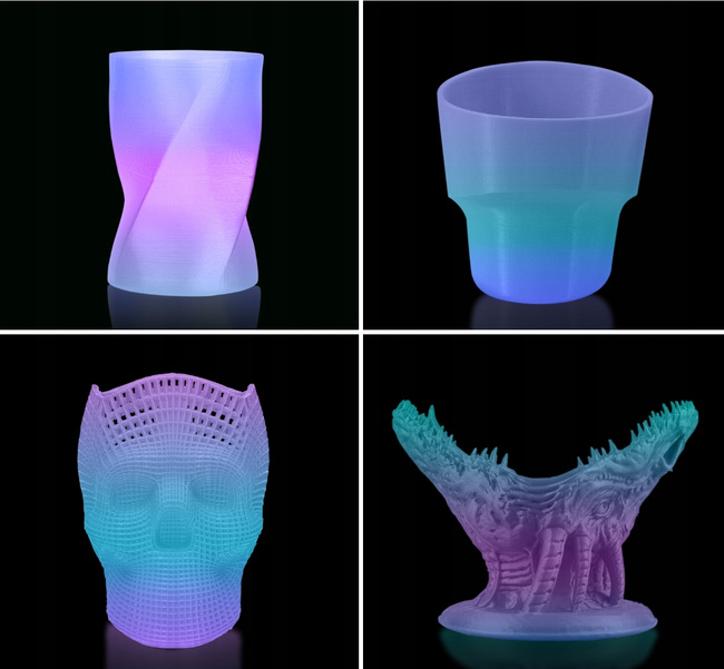 FILAMENT GEEETECH RAINBOW ŚWIECĄCY TĘCZOWY PLA 1kg