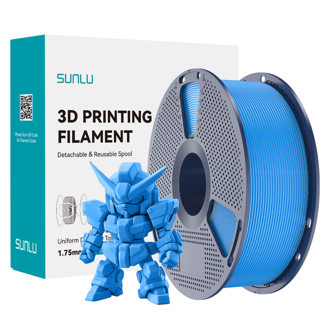 Filament SUNLU Pla+2.0 Cyan Cyjan 1kg 1,75mm