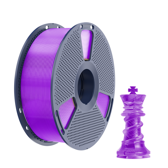 Filament SUNLU PETG Transparent Purple Fioletowy Transparentny 1kg 1,75mm