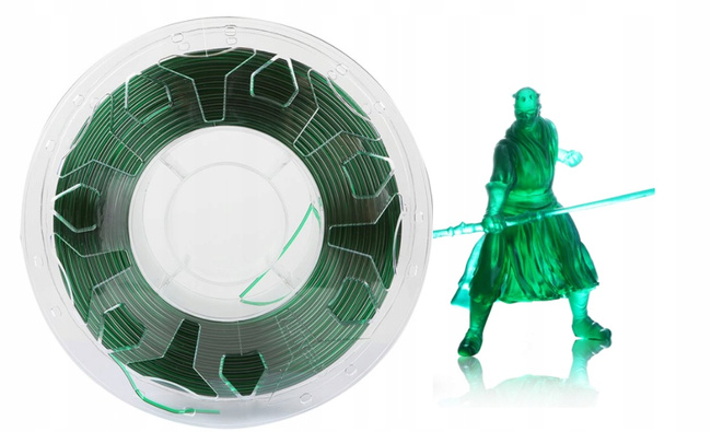 Creality Filament Pet-g Transparentny Zielonyt Kg
