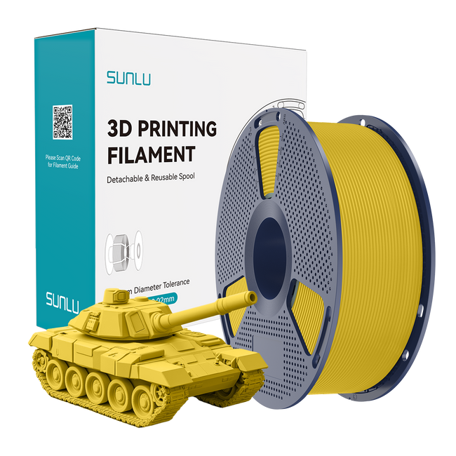 FILAMENT SUNLU HIGH SPEED PLA+ ŻÓŁTY YELLOW 1KG
