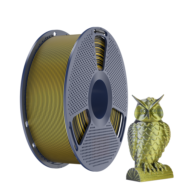 Filament SUNLU Silk PLA+ Dual-color Black Gold Czarny Złoty 250g 1,75mm