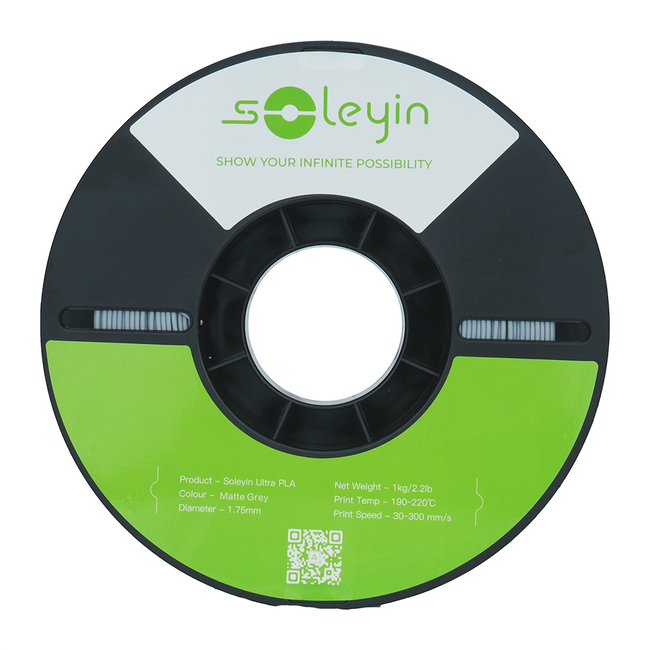 FILAMENT CREALITY SOLEYIN PLA MATTE SZARY GREY 1KG