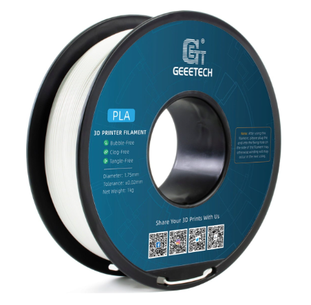 FILAMENT GEEETECH PLA WARM WHITE CIEPŁY BIAŁY 1.75mm 1KG