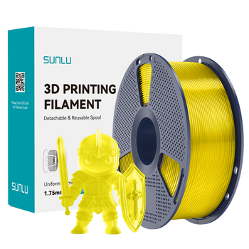 Filament SUNLU PLA+ Transparent Yellow Żółty Transparentny 1kg 1,75mm