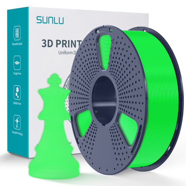 SUNLU PLA GLOW IN THE DARK GREEN ZIELONY 1kg