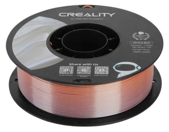 Filament Creality Silk PLA Rainbow Tęczowy 1.75mm 1 kg