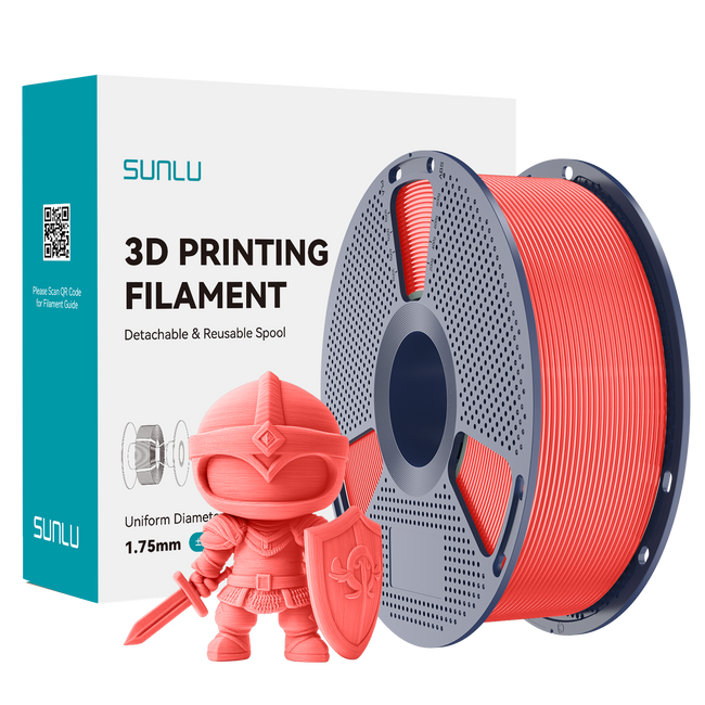 Filament SUNLU PLA+ Cherry Red Czerwony Wiśniowy 1kg 1,75mm