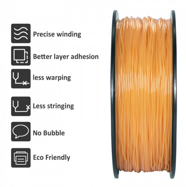 FILAMENT GEEETECH TPU GOLD TRANSPARENTNY ZŁOTY 1,75mm 1KG