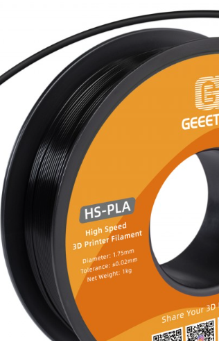 FILAMENT GEEETECH HIGH SPEED CZARNY BLACK PLA 1kg