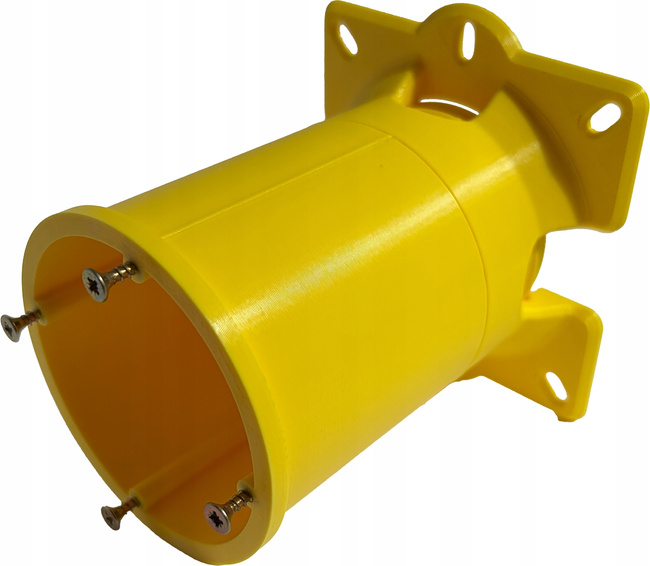 Puszka elewacyjna regulowana 100–123 mm do styropianu 10 cm, Ø60, podst. 90x90 mm