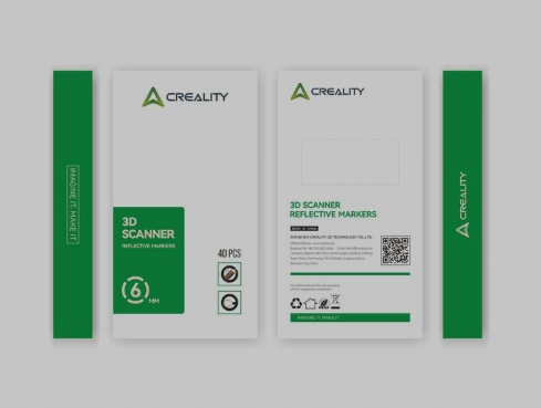 Creality oryginalne markery kropki odblaskowe do skanera 3D 3mm 3920 szt.