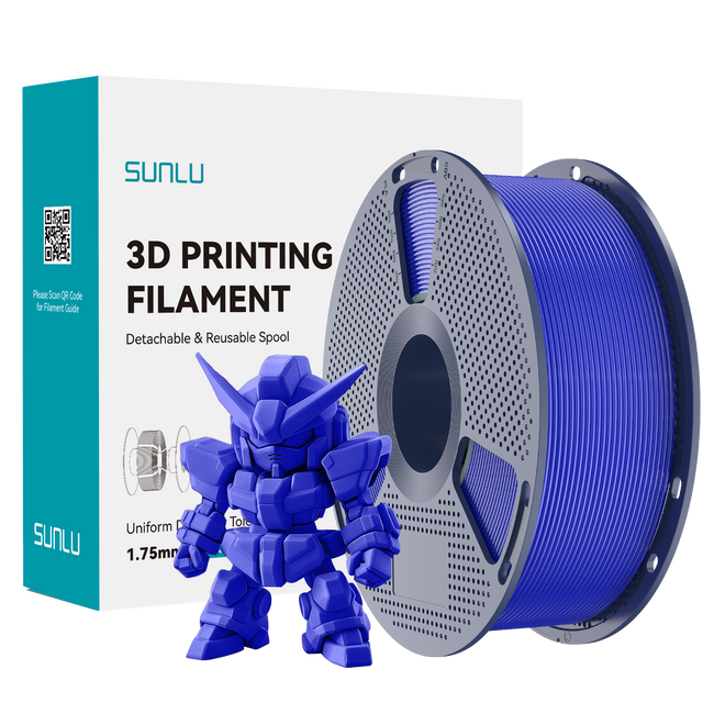 FILAMENT SUNLU PLA+ 2.0 NIEBIESKI KLEIN BLUE 1KG