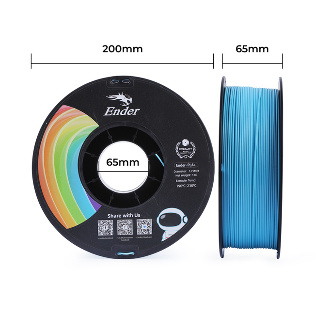 Filament Creality Ender-pla+ Blue Niebieski 1kg 1,75mm