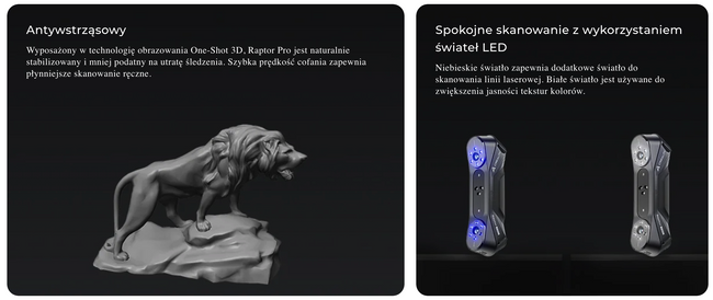 CREALITY SKANER 3D CR-SCAN Raptor Pro