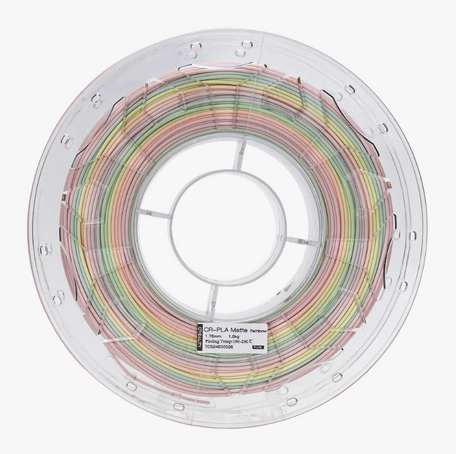 Filament CR-PLA Matte Rainbow Tęczowy 1.75mm 1KG