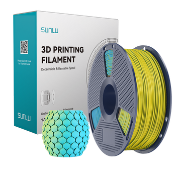 Filament SUNLU PLA Matte Dual-color Yellow Cyan Żółty Cyjan 1kg 1,75mm