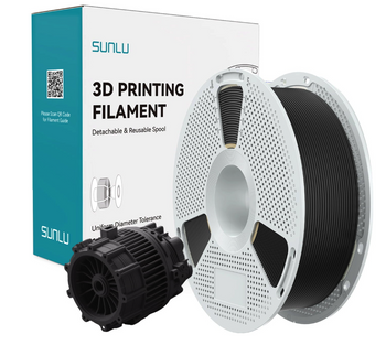 Filament SUNLU PA6-GF Black Czarny NYLON-6 Z Włóknem Szklanym 1kg 1,75mm